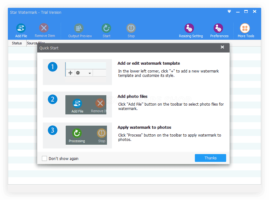 Star Watermark Screenshot