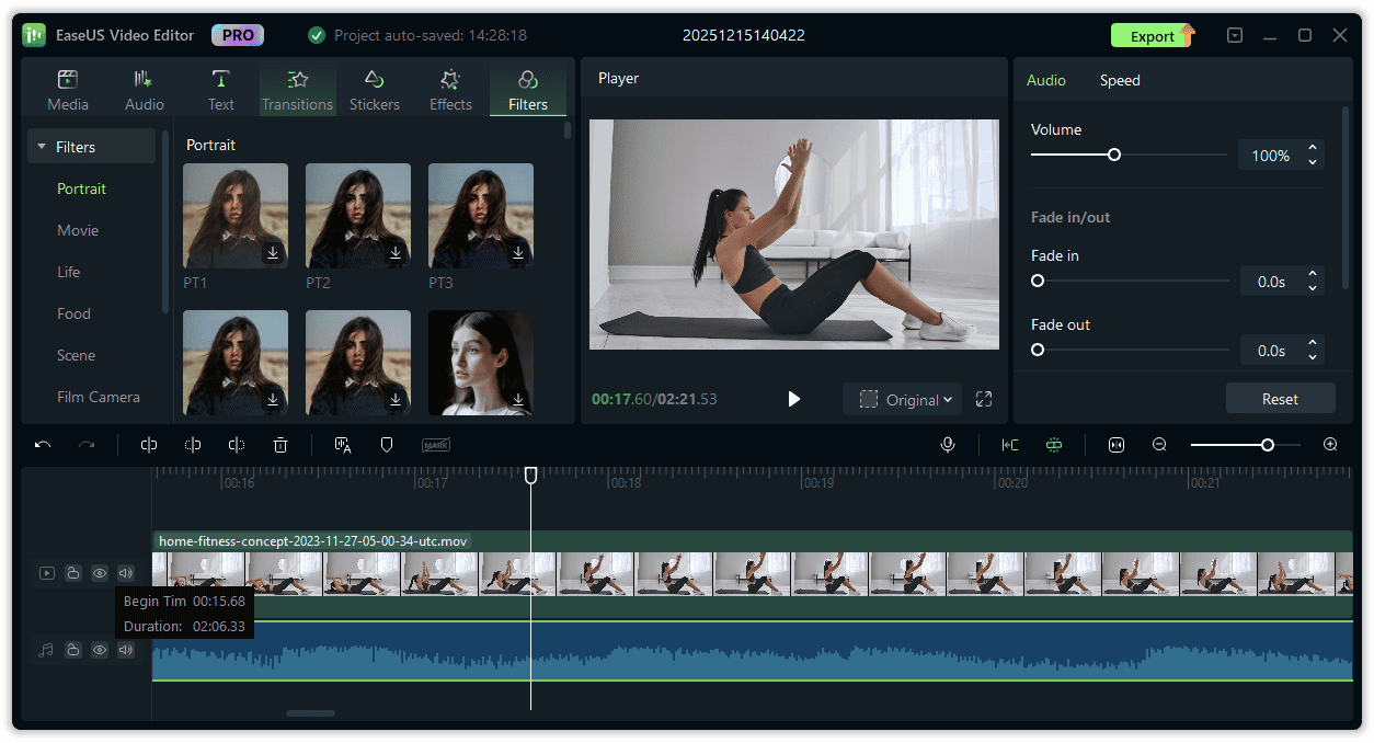 Easeus Video Editor PRO Screenshot