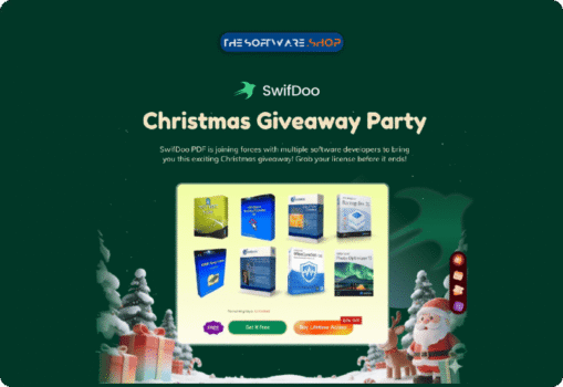 Swifdoo PDF Christmas Giveaway Party Free Keys