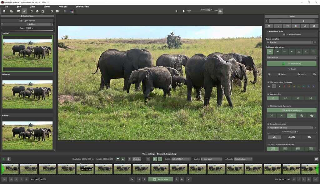 Ashampoo SHARPEN Video #3 Professional Screenshot