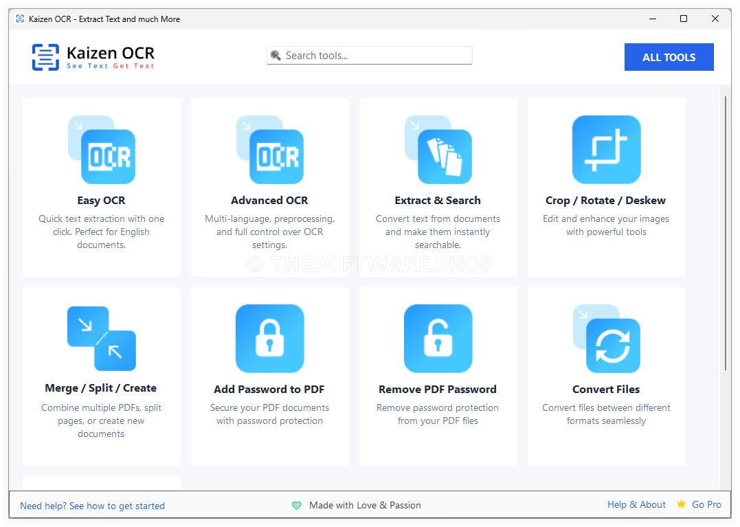 Kaizen OCR screenshot