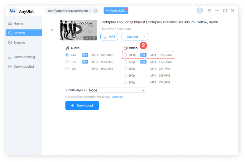 AnyUKit Video Downloader Screenshot