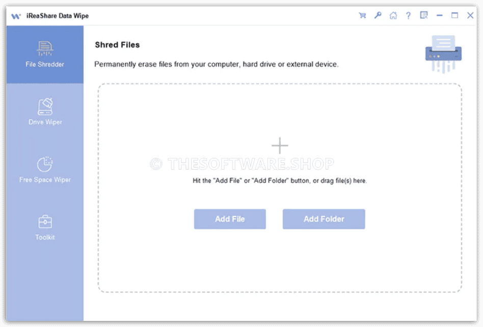 iReaShare Data Wipe Screenshot