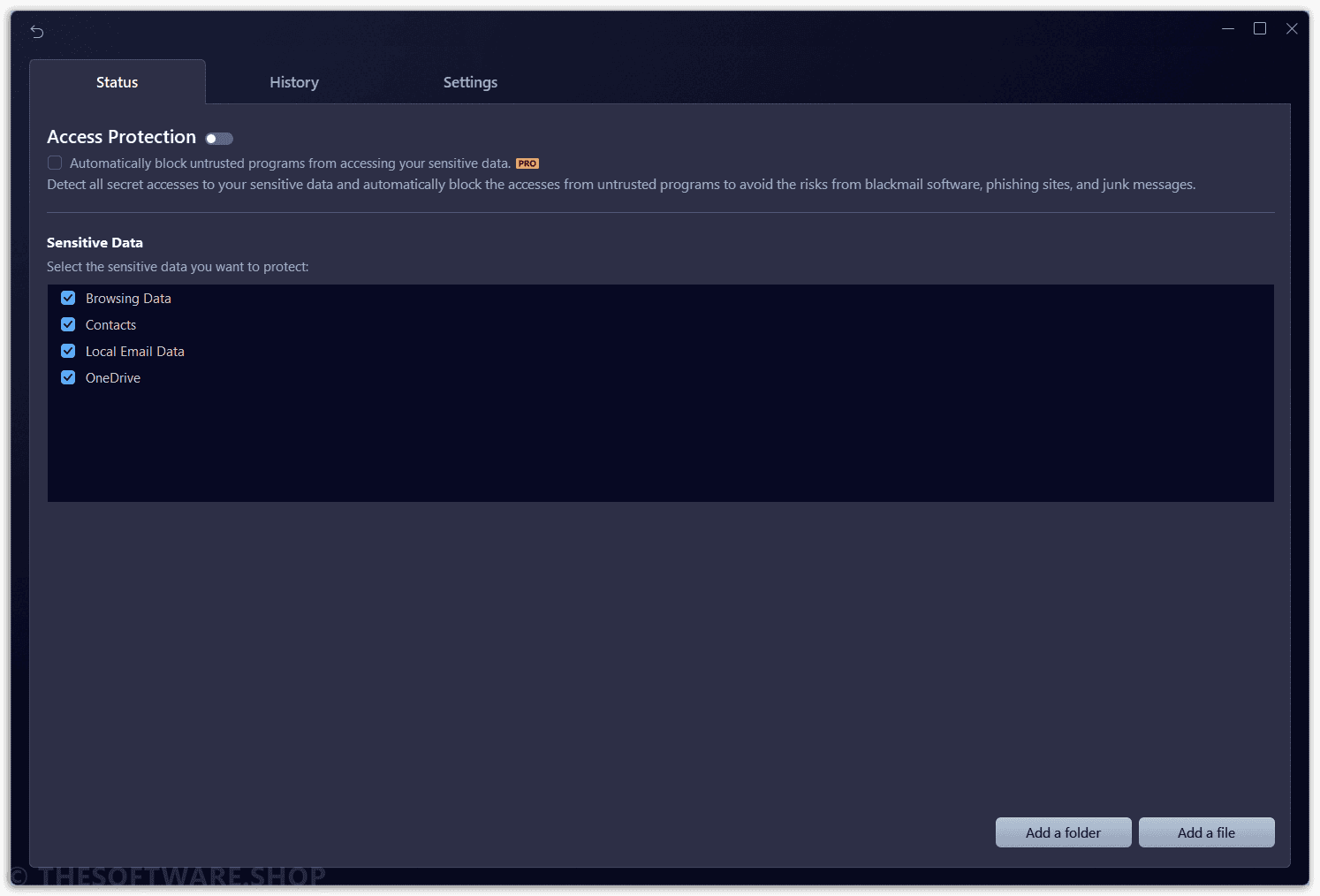 IObit Advanced SystemCare 20 Pro - Access Protection