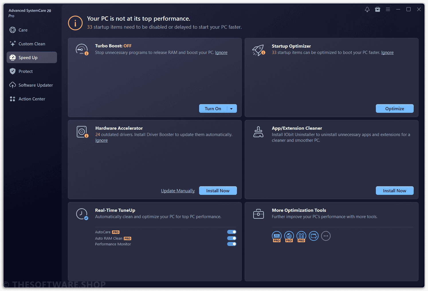 IObit Advanced SystemCare 20 Pro - Speed Up