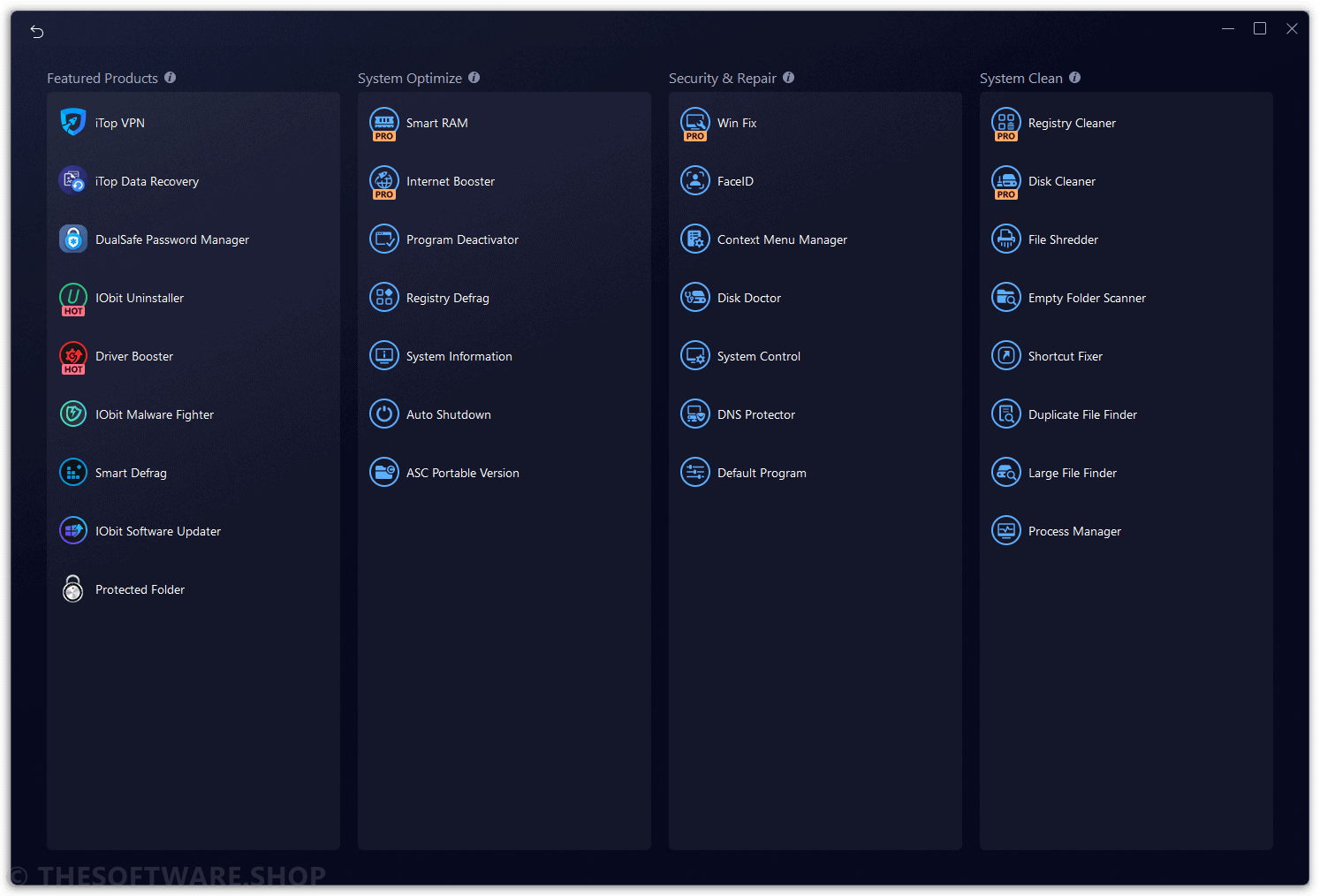 IObit Advanced SystemCare 20 Pro - Toolbox