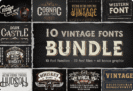 Giveaway – 10 Vintage Font Families Bundle: Free 10 font Families with Premium License