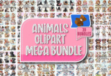 Giveaway – Animals Clipart Mega Bundle: Free 39 Cute Animal Themed Graphics – Commercial License