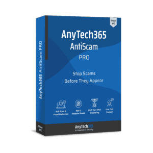 Gievaway – AnyTech365 AntiScam PRO: Free 1-year License Key | Phishing Protection Browser Extension, Dark Web Monitoring, Identity Theft Defense – for Windows