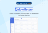 91% Off on Autowriterpro – Lifetime Access – All-In-One Content Creation Platform