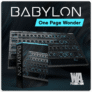 Babylon Synthesizer by W. A. Production – One-page Synth Programming