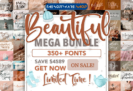 99% Off – Beautiful Fonts Mega Bundle: 353 Premium Fonts + Commercial License