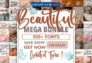 99% Off – Beautiful Fonts Mega Bundle: 353 Premium Fonts + Commercial License