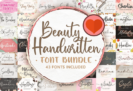 Giveaway – Beauty Handwritten Font Bundle: Free 43 Premium Fonts with Commercial License
