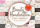 Giveaway – Beauty Handwritten Font Bundle: Free 43 Premium Fonts with Commercial License
