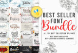 Giveaway – Best Seller Font Bundle: Free 32 Premium Fonts with Commercial License