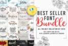 Giveaway – Best Seller Font Bundle: Free 32 Premium Fonts with Commercial License