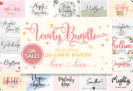 98% Off – Lovely Font Bundle: 20 Premium Fonts | Commercial License – for Windows & Mac OS X