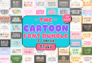Giveaway – Cartoon Font Bundle: 54 Playful and Cheerful Decorative Fonts for Kids Projects, Posters, Crafts, and More – Commercial License