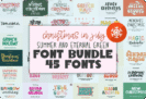 Giveaway – Christmas in July Font Bundle: 45 Premium Fonts | Commercial License