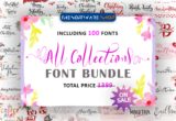 99% Off – All Collections Font Bundle: 92 Premium Fonts With Commercial License