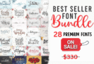 Font Giveaway – Best Seller Font Bundle: Free 28 Premium Font with Commercial License – for Windows, Mac, Linux