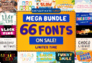 99% Off – Mega Collection Bundle: 66 Premium Fonts + Commercial License – for Windows, Mac