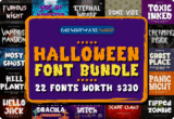 Font Giveaway – Perfect Halloween Font Bundle: 22 Premium Halloween-Themed Fonts with Commercial License  – for Windows & Mac OS X