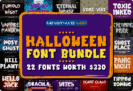 Font Giveaway – Perfect Halloween Font Bundle: 22 Premium Halloween-Themed Fonts with Commercial License  – for Windows & Mac OS X