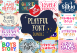 Giveaway – Playful Font Bundle: Free 130 Premium Fonts with Commercial License – for Windows & Mac