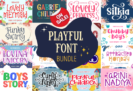 Giveaway – Playful Font Bundle: Free 130 Premium Fonts with Commercial License – for Windows & Mac