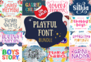 Giveaway – Playful Font Bundle: Free 130 Premium Fonts with Commercial License – for Windows & Mac
