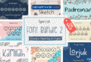 Font Giveaway – Special Font Bundle 2: Free 55 Premium Fonts with Commercial use License