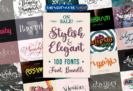 Font Giveaway – Stylish & Elegant Font Bundle: Free 100 Premium Fonts With Commercial License – for Windows & Mac OS X