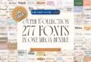 Font Giveaway – Super Font Collection: Free 277 Premium Fonts with Commercial License