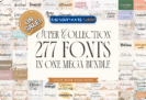 Font Giveaway – Super Font Collection: Free 277 Premium Fonts with Commercial License
