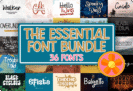 Giveaway – The Essential Font Bundle: Free 36 Premium Fonts | Commercial License – | PUA Encoded, Windows/Mac/Linux, Cricut & Silhouette