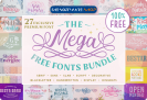 Font Giveaway: The Mega Free Fonts Bundle – Free Commercial License – 27 Premium Fonts by Situjuh – for Windows & Mac