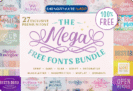 Font Giveaway: The Mega Free Fonts Bundle – Free Commercial License – 27 Premium Fonts by Situjuh – for Windows & Mac
