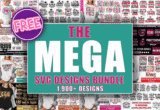 Giveaway – The Mega SVG Bundle: Free 1,900+ Creative Designs in SVG, PNG, DXF, EPS & Ai | Commercial License