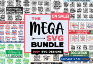98% Off – Mega SVG Bundle: 900+ SVG Designs from 71 Premium Graphic Packages + Commercial License