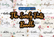 99% Off – The Swirly Fonts Bundle: Commercial License | 60 Premium Fonts & 9 Premium Graphics by Amarlettering – for Windows & Mac OS X