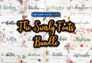 99% Off – The Swirly Fonts Bundle: Commercial License | 60 Premium Fonts & 9 Premium Graphics by Amarlettering – for Windows & Mac OS X