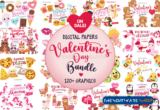 Design Giveaway – Valentine’s Day Bundle: Free Over 120 Valnetine’s Day Themed Graphics with Commercial License