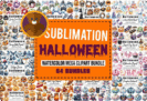 Giveaway – Watercolor Halloween Sublimation Clipart Bundle: Free 64 Spooky High‑Res PNG Packs | Commercial License