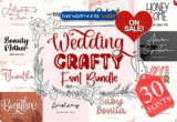 98% Off – Wedding & Crafty Font Bundle: 30 Premium Fonts with Commercial License – for WIndows & Mac OS X