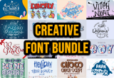 97% Off – Creative Font Bundle: Commercial License | 35 Premium Fonts by Nobu Collections – for Windows & Mac OS X