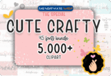 Font Giveaway – Cute Crafty Fonts and Clipart Bundle: Commercial License – 45 Premium Fonts & 8 Premium Graphics