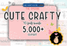 Font Giveaway – Cute Crafty Fonts and Clipart Bundle: Commercial License – 45 Premium Fonts & 8 Premium Graphics