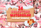 Giveaway – Cute Valentine Watercolor Clipart Bundle: Free Commercial Use | 36 Premium Hand-Painted Love-Themed Illustrations